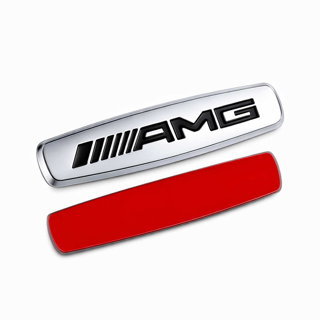 EMBLÈME AMG POUR LES SIÈGES EN MÉTAL 2 PIÈCES COMPATIBLE MERCEDES .