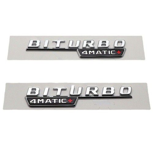 LOGO BITURBO 4MATIC+ COMPATIBLE POUR LES AILES MERCEDES.