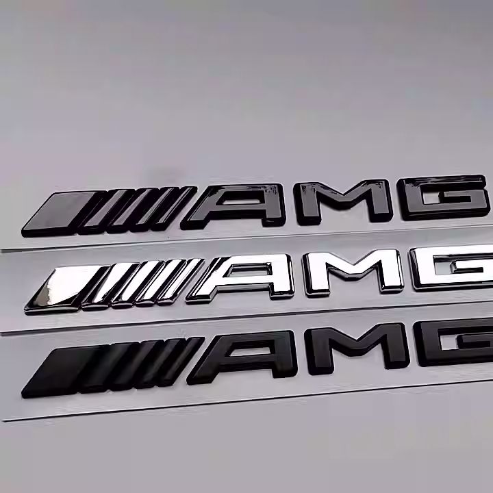 LOGO DE COFFRE AMG EN MÉTAL COMPATIBLE POUR TOUT LES MERCEDES