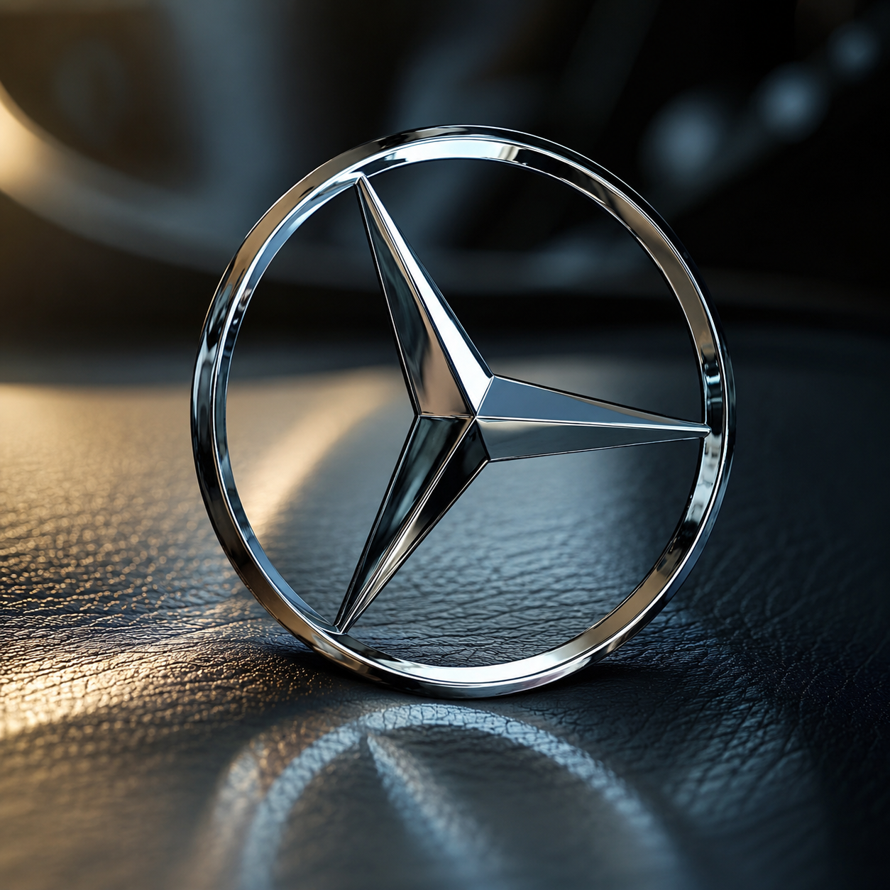 LOGO DE COFFRE CHROME COMPATIBLE POUR MERCEDES CLASSE C / A / GLC/ E / GLA