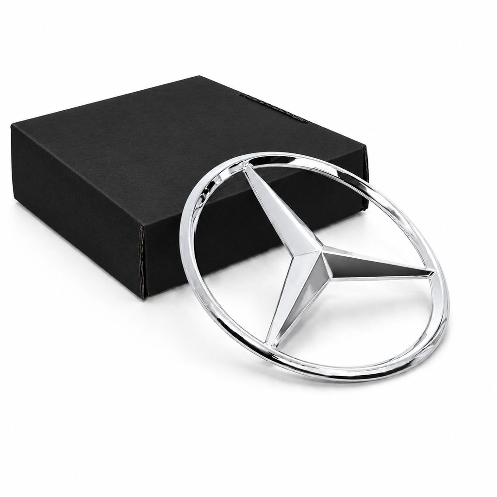 LOGO DE COFFRE CHROME COMPATIBLE POUR MERCEDES CLASSE C / A / GLC/ E / GLA