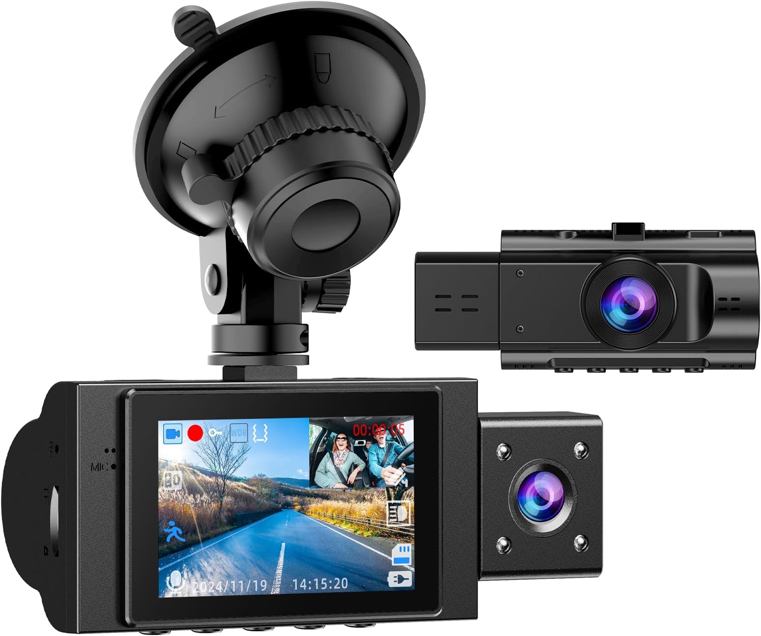 DASH CAM VOITURE BLACK BOX FULL HD 1080P / 32GB / 3 INCH / NIGHT VISION / PARKING SENSOR